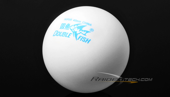100pcs Double Fish 40mm Table Tennis Ping Pong Balls (White)