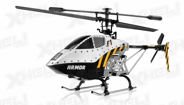 Syma F1 Armor 3 Channel RC Helicopter 2.4ghz (Silver)