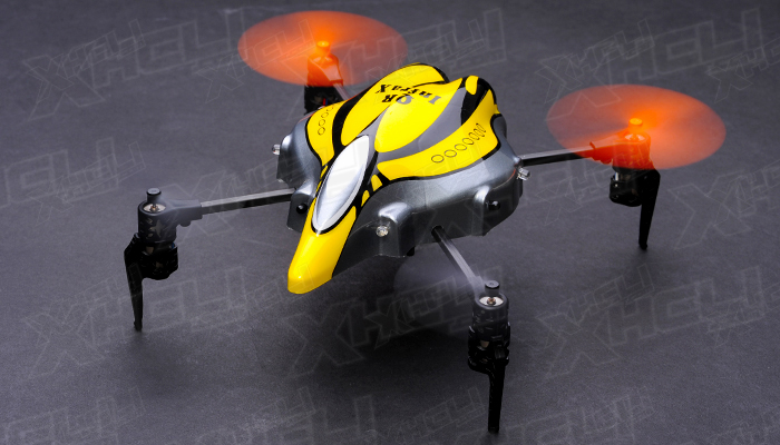 Walkera InfraRed RC 4 Channel Quadcopter Ready to Fly w/ Devo 4 2.4Ghz (Yellow)