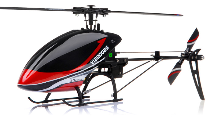 New Walkera V120D02S Flybarless 3D RC Helicopter w/ Auto Stabilizing Gyro + 6 Channel 2.4GHz Devo-7 LCD Transmitter RTF Combo